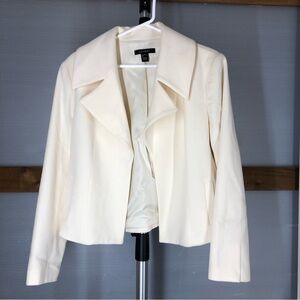 LOUBEN Wool‎ Cashmere Cream Blazer Sz 8